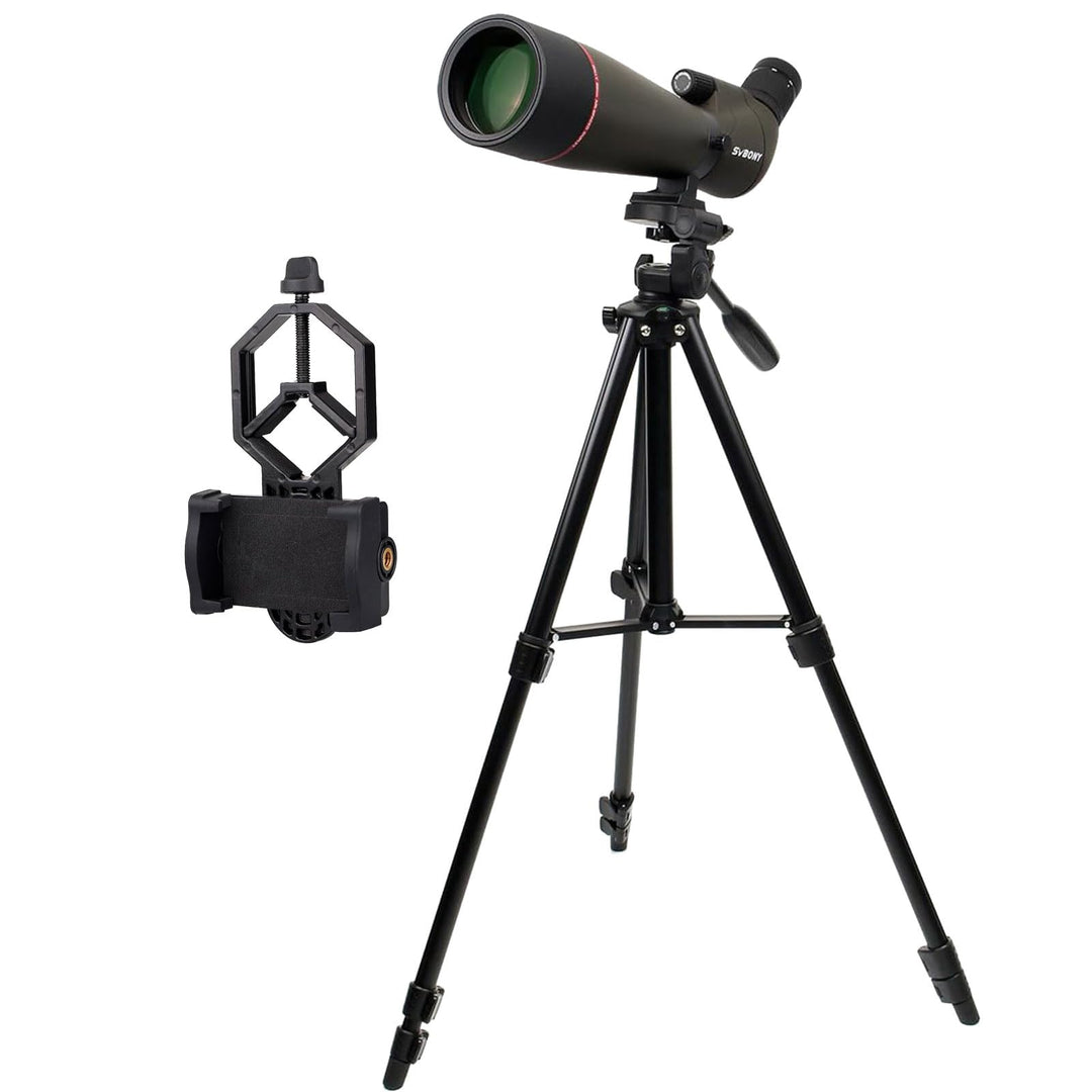 Svbony SV13 20-60X80 Spektiv mit Stativ, HD Wasserdicht Spektive Vogelbeobachtung mit Tragetasche, F