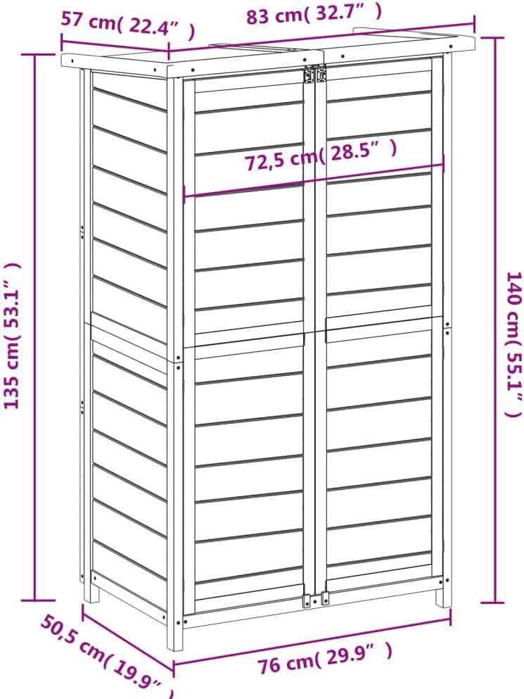 Festnight Gartenhaus Klein Holz Geräteschuppen Holz Gartenschrank Für Den Aussenbereich,Gerätehäuser