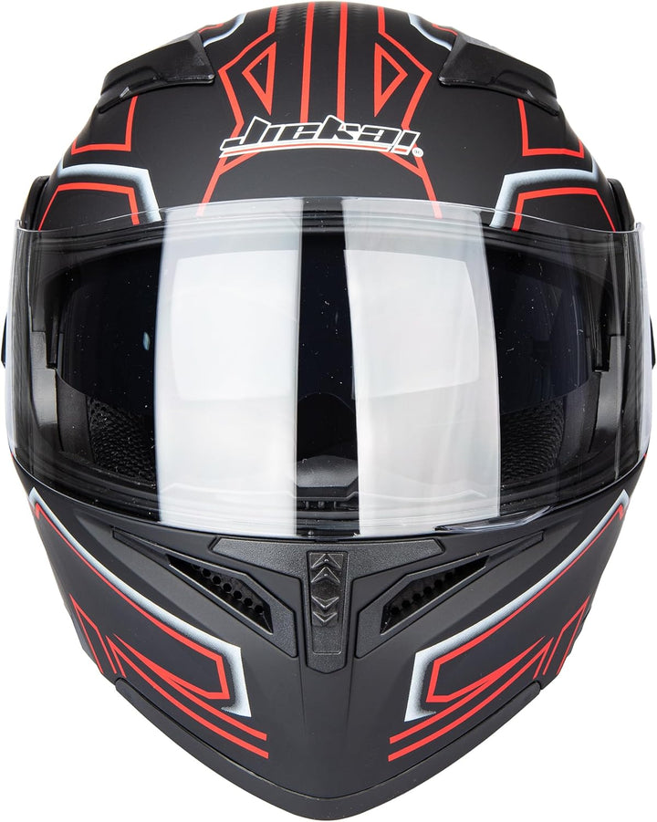 JIEKAI Helm für Motorräder Full-Face Motorcycle Helmet Tragbarer Integralhelme Flip-up Motorradhelm
