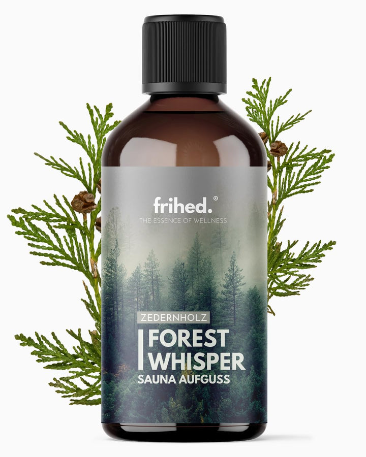 frihed | Saunaaufguss | Premium Aufgussmittel | langanhaltender Sauna Duft | 100ml Glasflasche | Ges