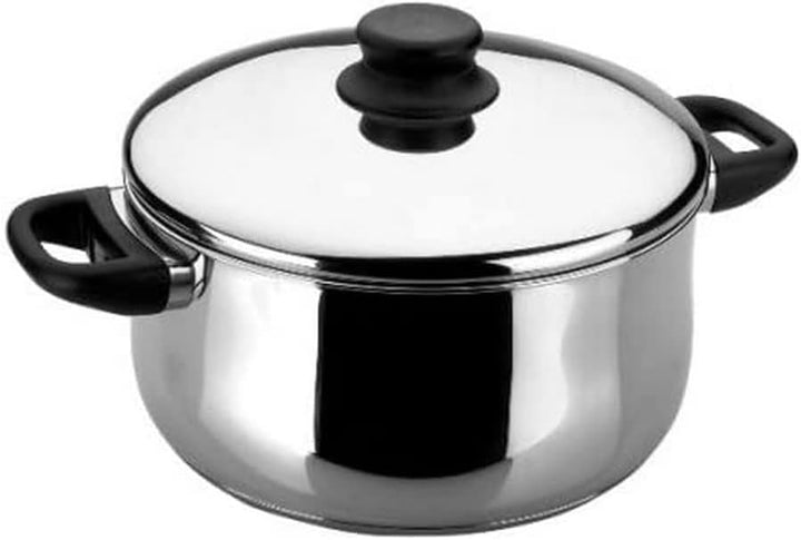 Lacor 14424 Garinox Fleischtopf mit Deckel 24 cm 7 L