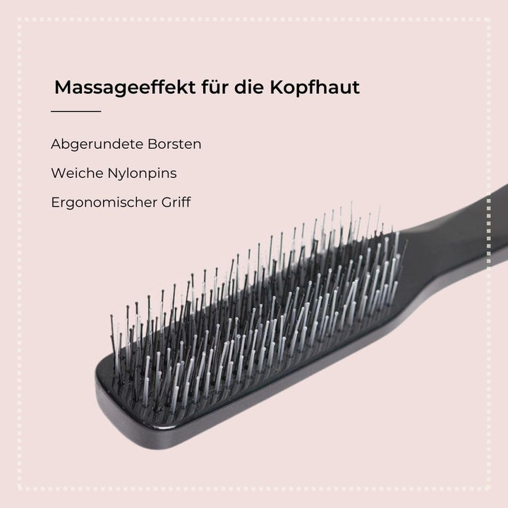 HERCULES SÄGEMANN - 8300 Deluxe Zauberbürste | Haarbürste ohne Ziepen | Haar-Entwirrbürste mit 8 Rei