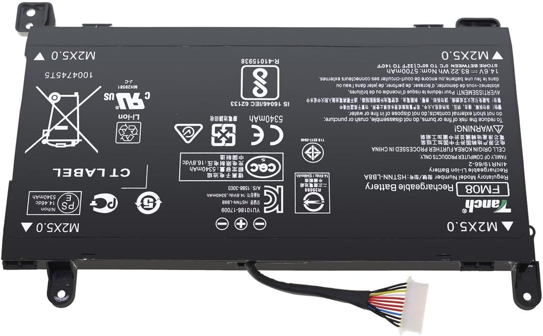 Laptop-Akku FM08 922752-421 922976-855 HSTNN-LB8A für HP Omen 17-an010nw 17-an0xx 14,6V 5700mAh 83,2