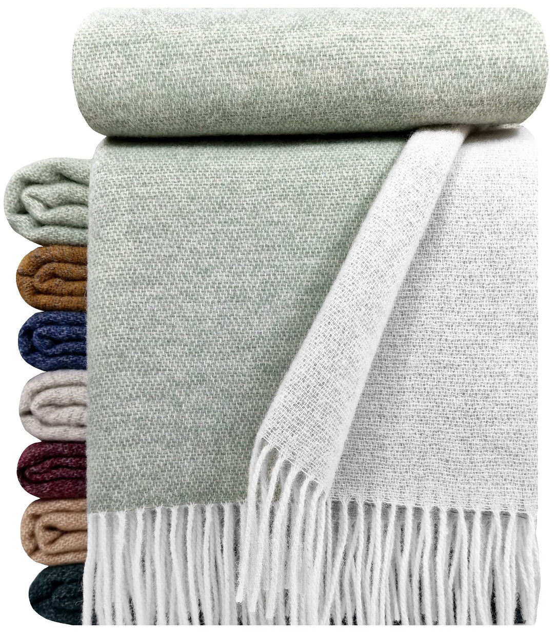 Wolldecke 100% Schurwolle Wohndecke in versch. Farben 140 x 200 cm Tagesdecke Schurwolldecke Woll-Pl