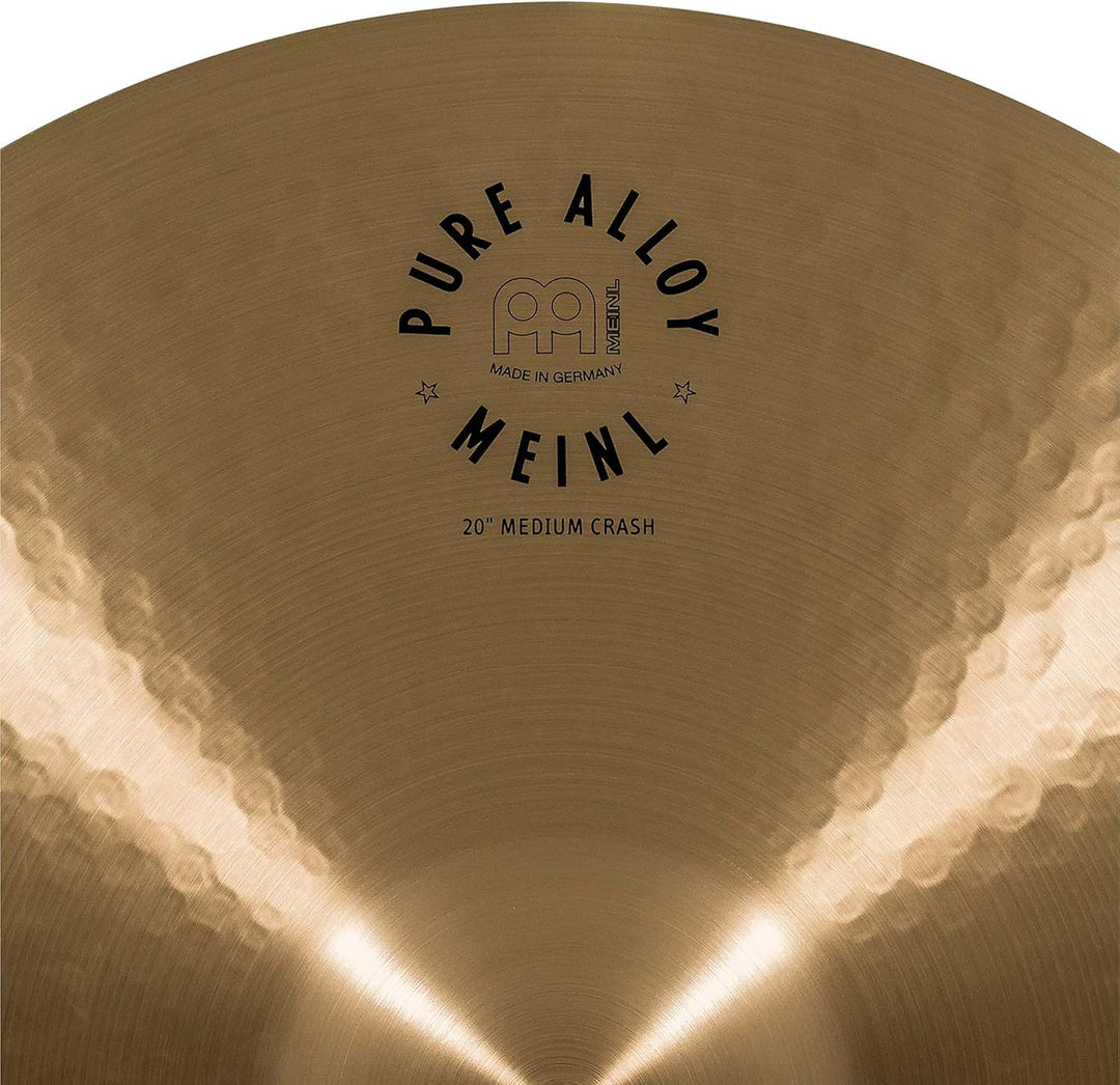 Meinl Cymbals Pure Alloy Crash Medium 20 Zoll (Video) Schlagzeug Becken (50,80cm) Pure Alloy Bronze,