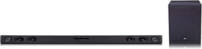 LG SQC2 2.1 Soundbar (300W) mit kabellosem Subwoofer für TVs ab 43 Zoll & KabelDirekt – TOSLINK-Kabe