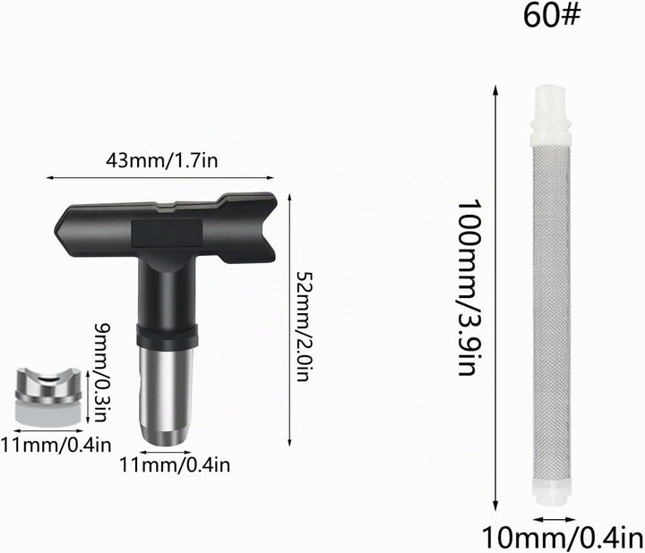 Airless Düse mit Spitzendichtung, Reversible Sprühspitzen, Düsenspitzen für Airless-Farbspritzgeräte