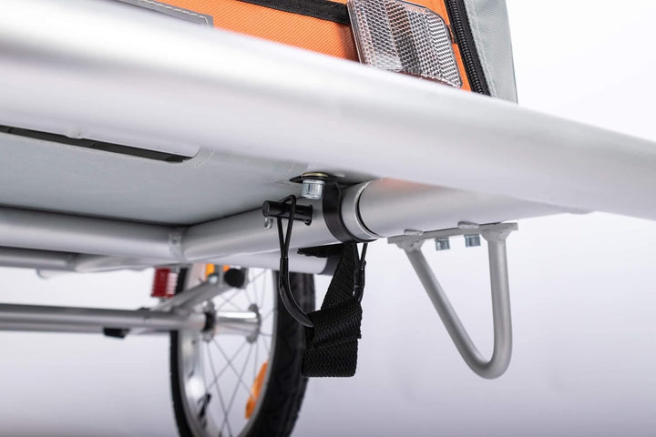 TrendPet Comfort Wagon L, Aluminiumhänger mit Federung - Hochwertiger, gefederter Fahrradanhänger fü