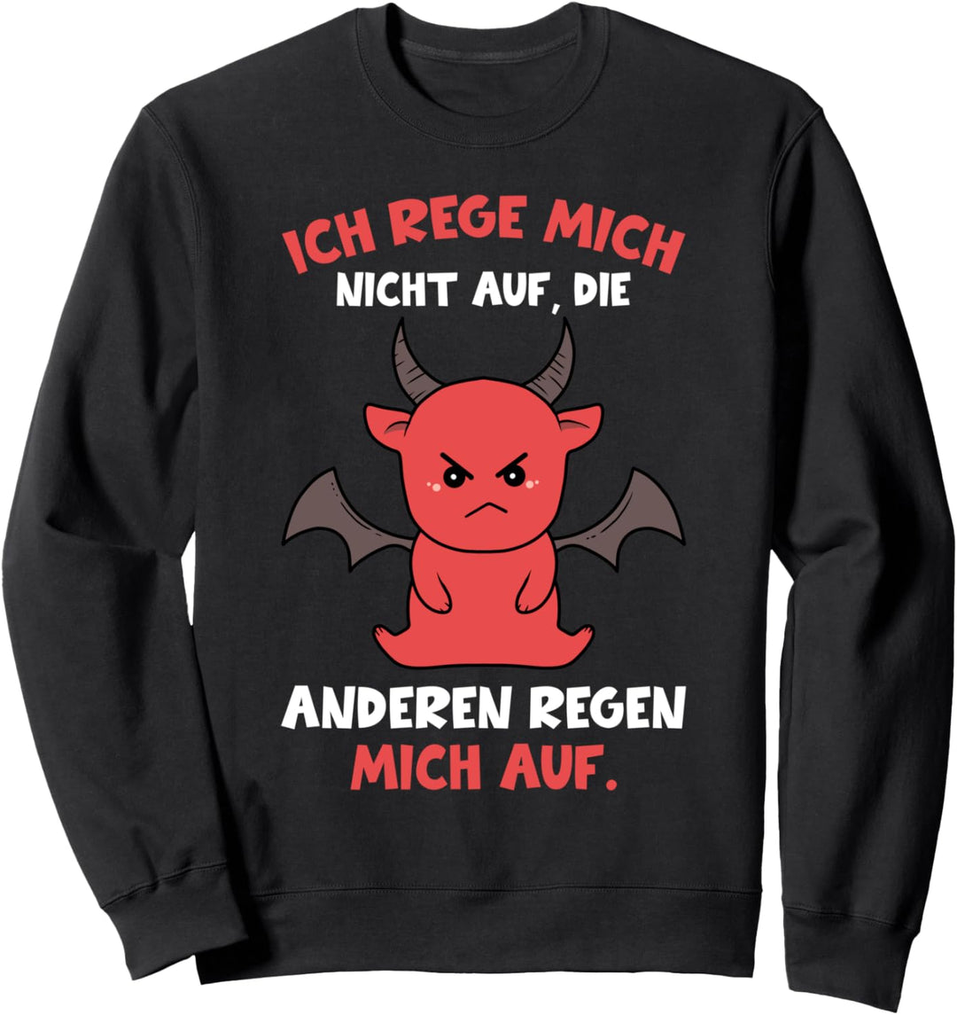 Ich Rege Mich Nicht Auf Die Anderen Regen Mich Auf Teufel Sweatshirt
