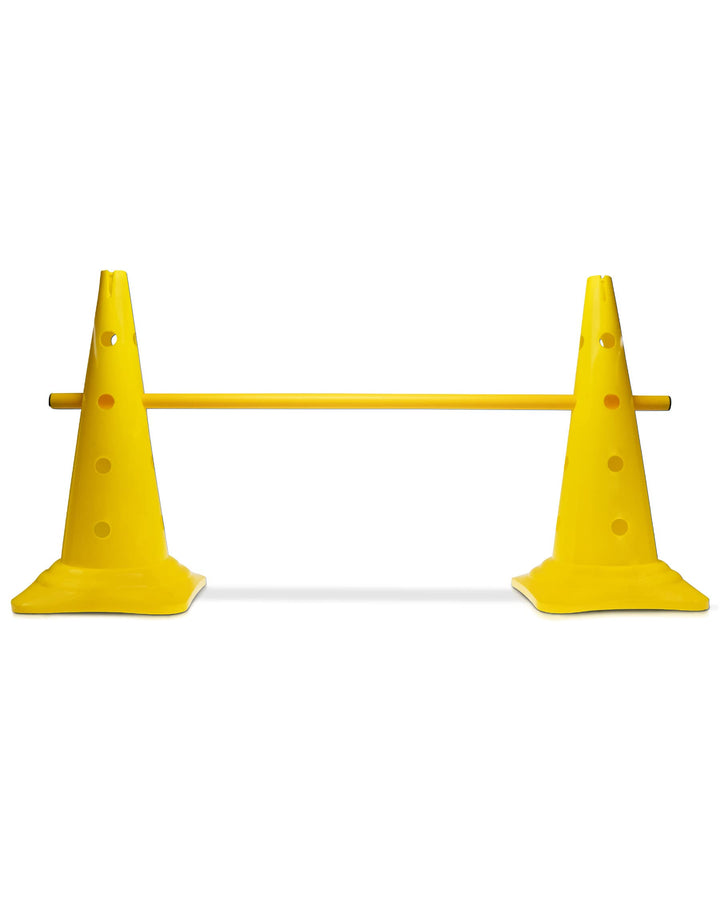 Kombi Kegel-Hürde – Steckhürde für Agility Training – Sprung- &amp; Slalom-Hütchen für Hund, Sport, Pfer