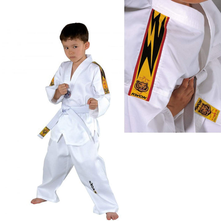 KWON® Taekwondo Anzug mit Gürtel 551005 Tiger TKD Kinder Kids Junior