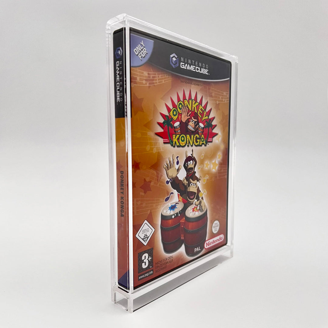 RESET RETRO Acryl Box passend für Nintendo Gamecube Spiele in OVP - Optimaler Schutz & praktische Au