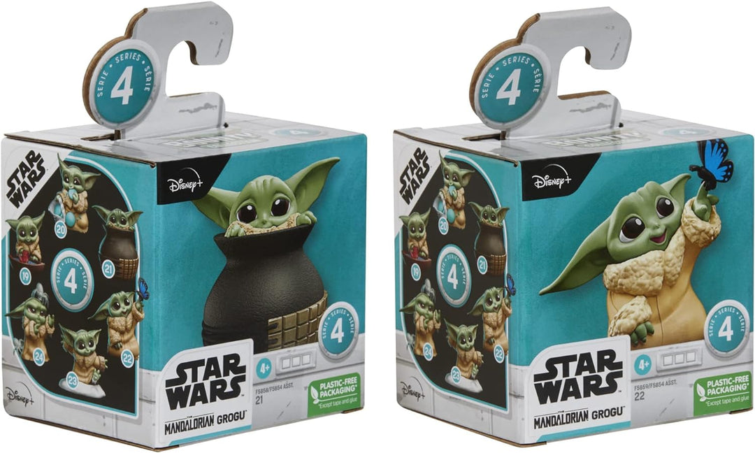 Star Wars The Bounty Collection Serie 4, 2er-Pack 5,5 cm grosse Grogu Sammelfiguren, Grogu mit Schme
