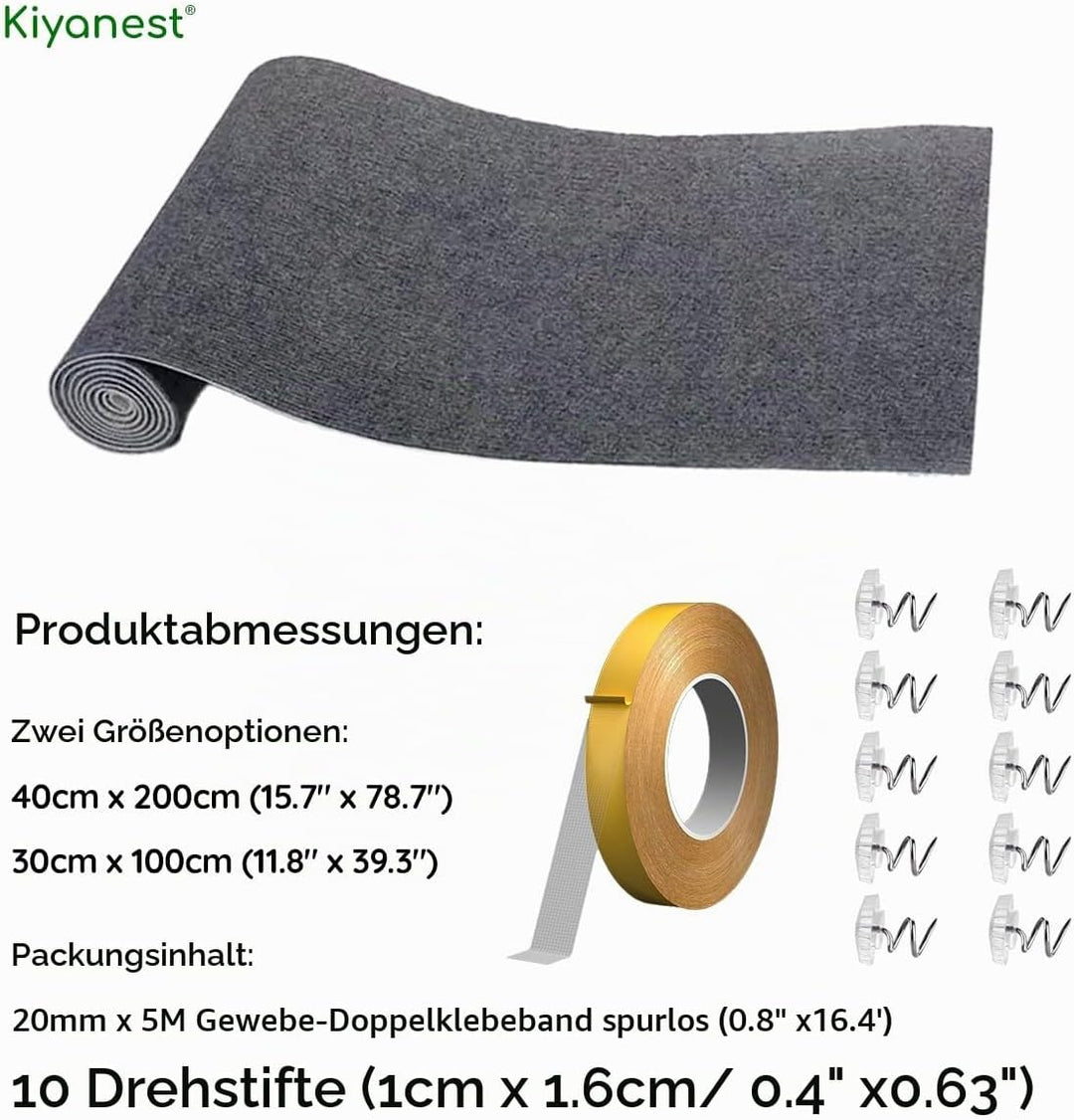 Selbstklebendes Katzenkratzbrett – Kratzspielzeug für Katzen – Zwei Grössen 200x40cm &amp; 30x100cm Dunk