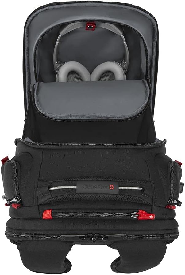 WENGER PlayerOne Gaming Laptop-Rucksack, Notebook bis 17 Zoll, Tablet bis 12 Zoll, Organizer, 29 l,