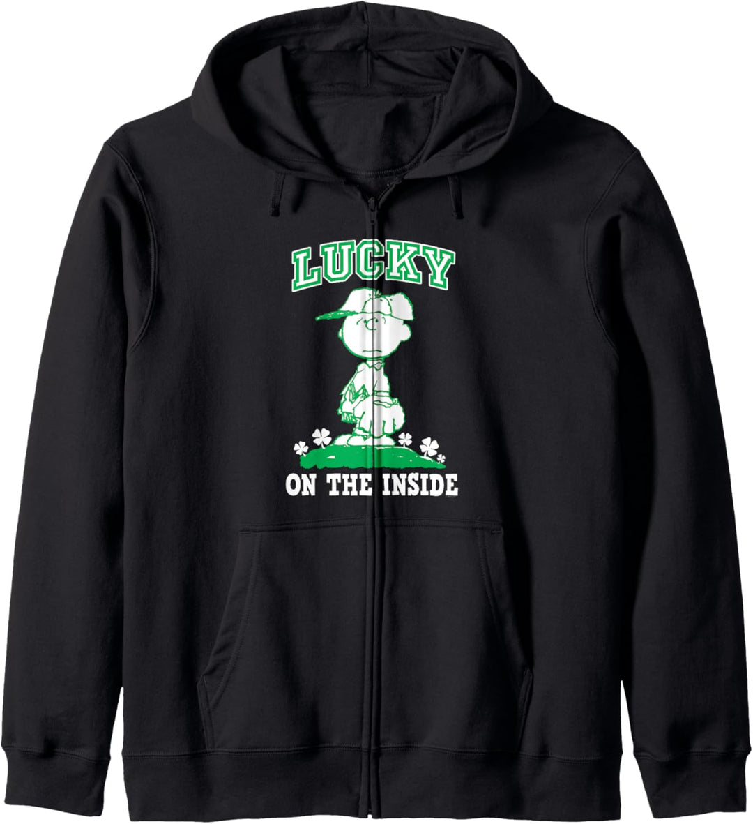 Peanuts St Patrick's Day Glück im Inneren Kapuzenjacke