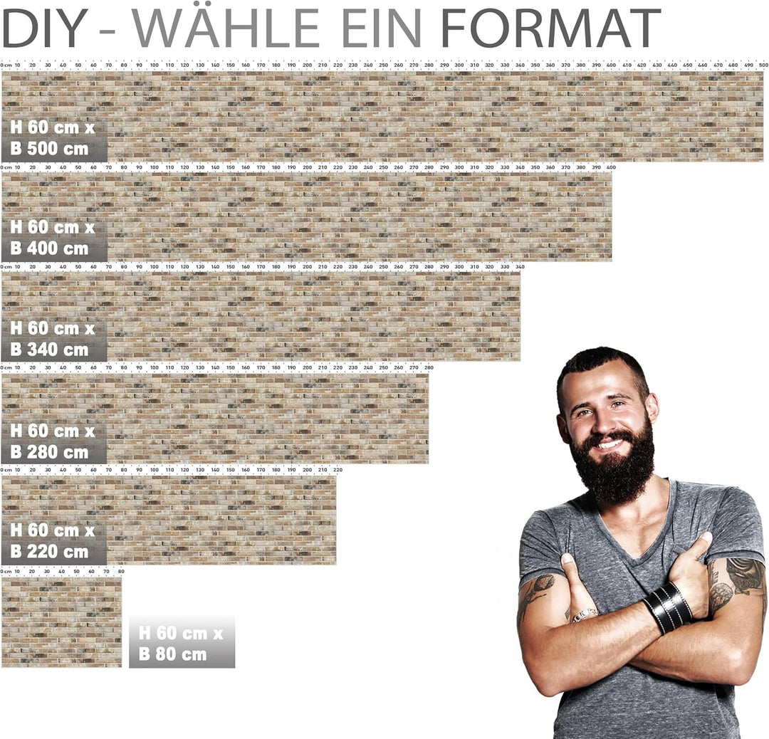 StickerProfis Küchenrückwand selbstklebend Glasoptik - LOFT Brown - 1.8mm, Versteift, alle Untergrün
