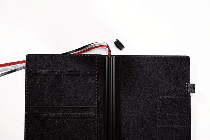 SIGEL CF111 Business Organiser, ca. A5, Kunstleder, schwarz - Conceptum flex DIN A5 Organiser, DIN A
