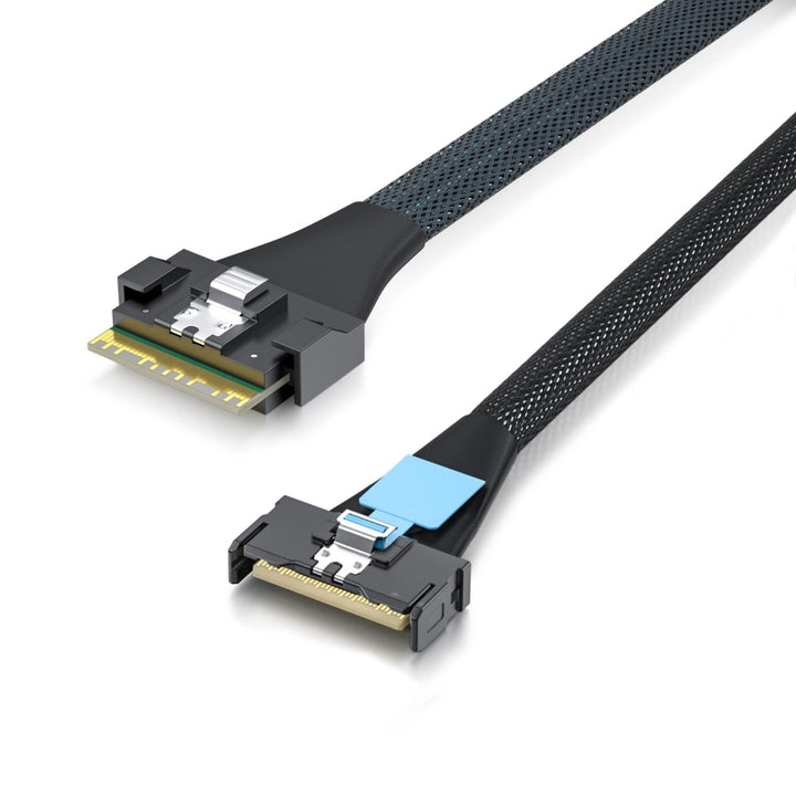 10Gtek SlimSAS SFF-8654 to MCIO SFF-TA-1016 8i Cable, Mini Cool Edge IO, Straight, PCIe4.0, 85-ohm,