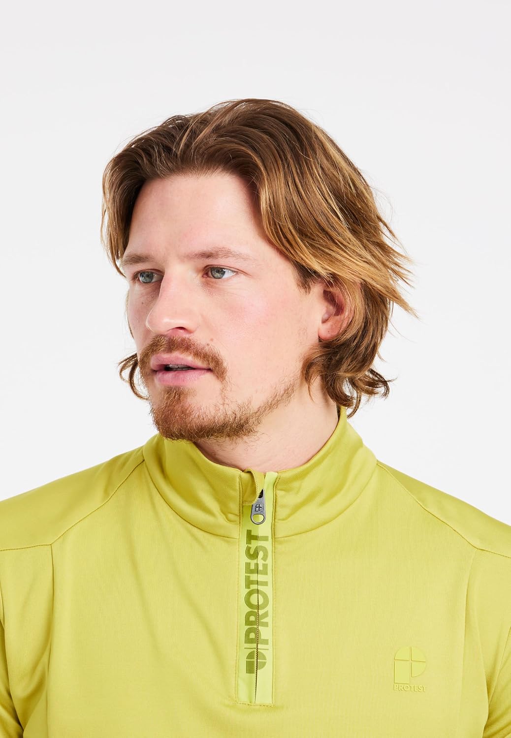 Protest Herren 1/4-reissverschluss WILL S Splitpea Green, S Splitpea Green