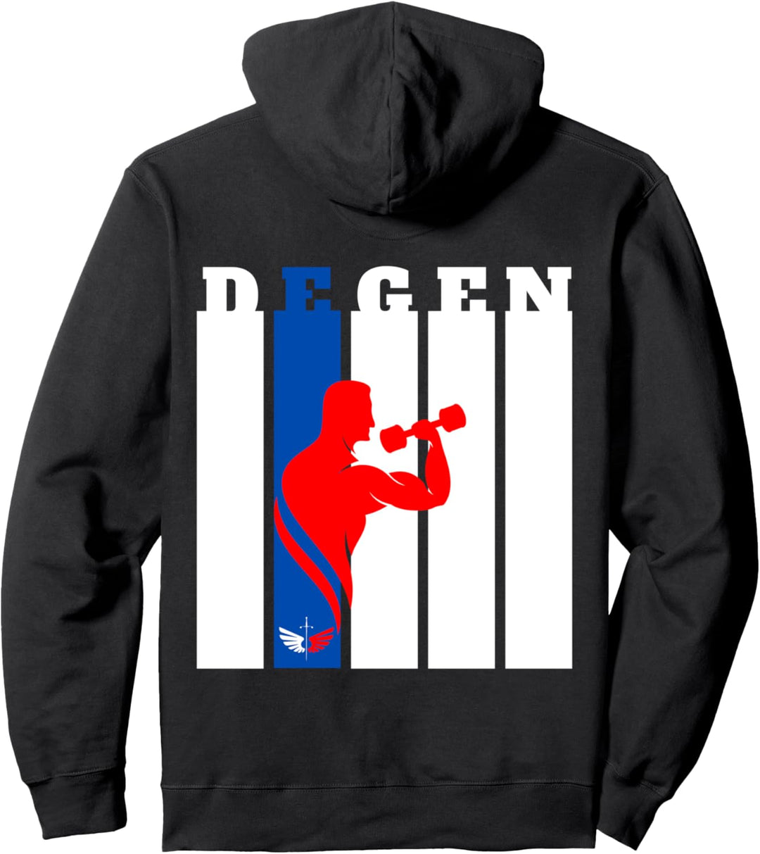 DEGENITO Stay Strong Unisex front & backcover Pullover Hoodie