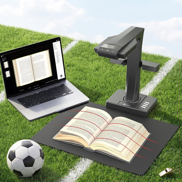 CZUR 16MP Professional Buchscanner bis zu A3, Dokumentenscanner Kompatibel mit macOS und Windows, OC