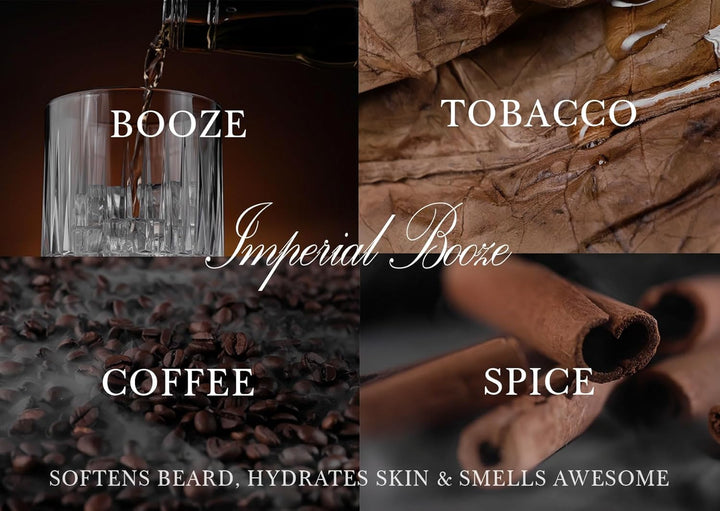 Guardenza Bart Öl – Imperial Booze – alle Natural 30 ml spendet Feuchtigkeit Skin & erweicht Bart &