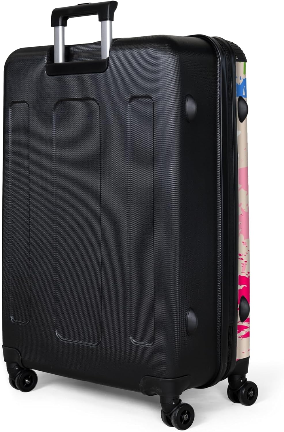 NoBoringSuitcases.com® Koffer XL Gross 77x51.5x28 cm Hartschale Reisekoffer 4 Rollen Leicht Koffer T