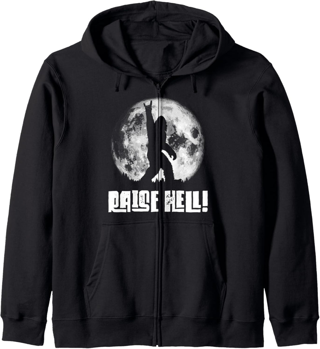 Raise Hell! Rock n' Roll Bigfoot Night Stroll & Moon Kapuzenjacke