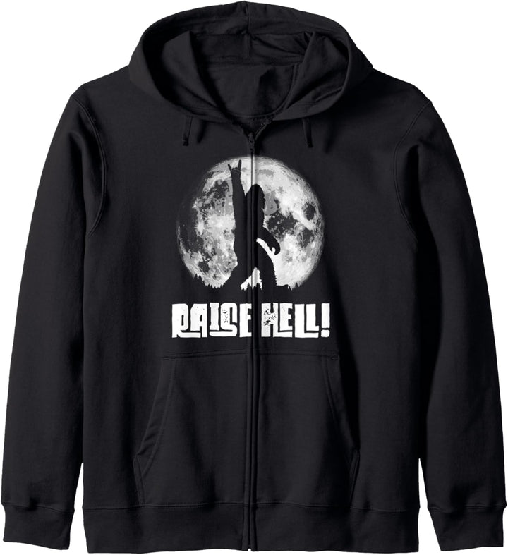 Raise Hell! Rock n' Roll Bigfoot Night Stroll & Moon Kapuzenjacke