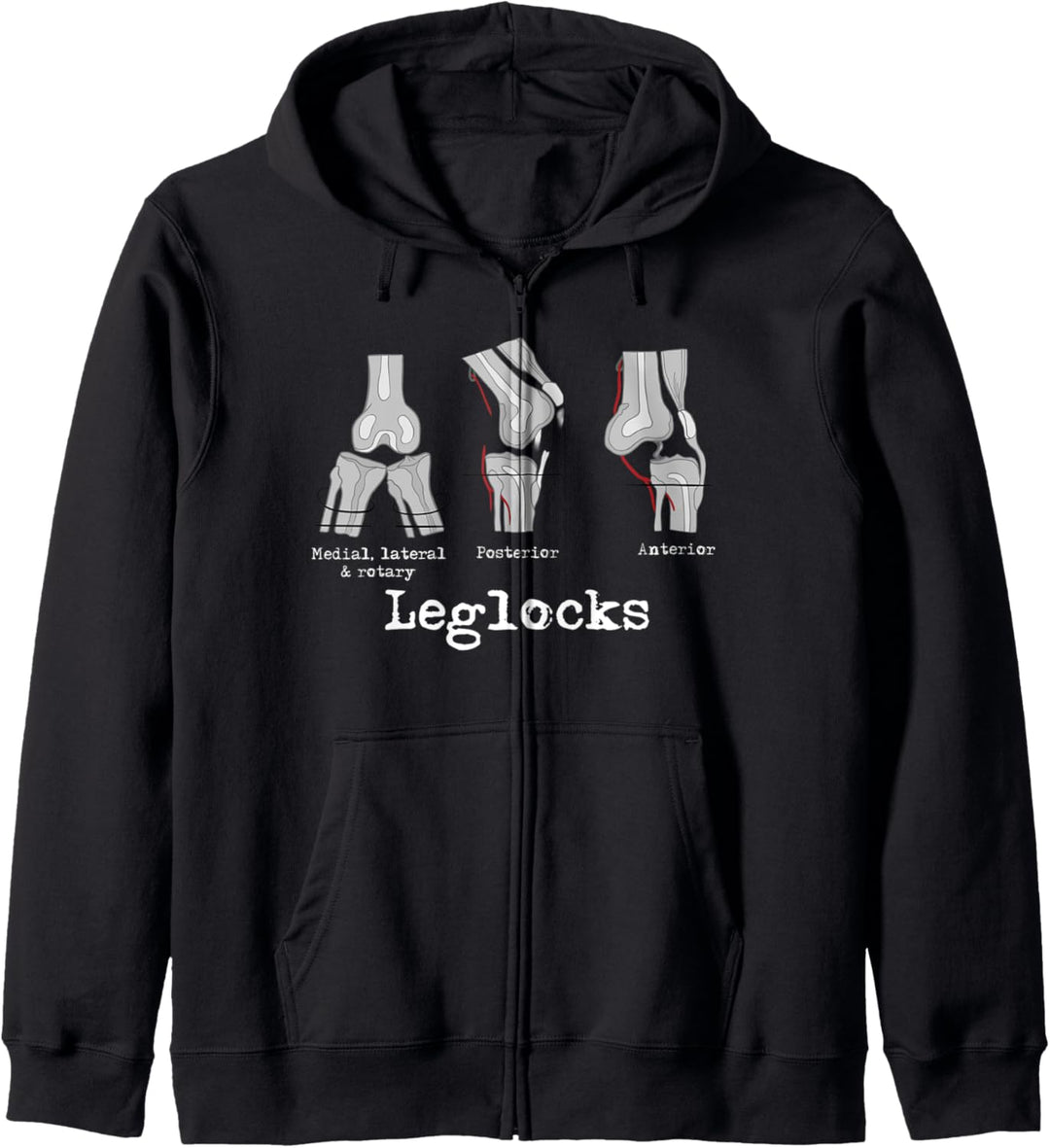 Brazilian Jiu-jitsu Jiu-Jitsu Leg lock Anatomy BJJ Kapuzenjacke