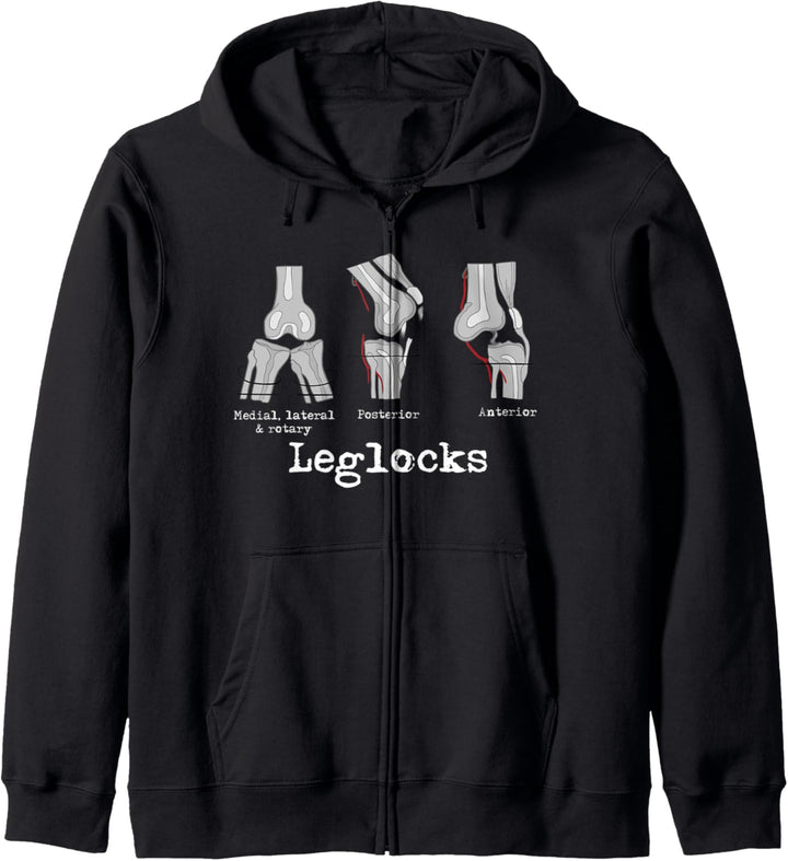 Brazilian Jiu-jitsu Jiu-Jitsu Leg lock Anatomy BJJ Kapuzenjacke