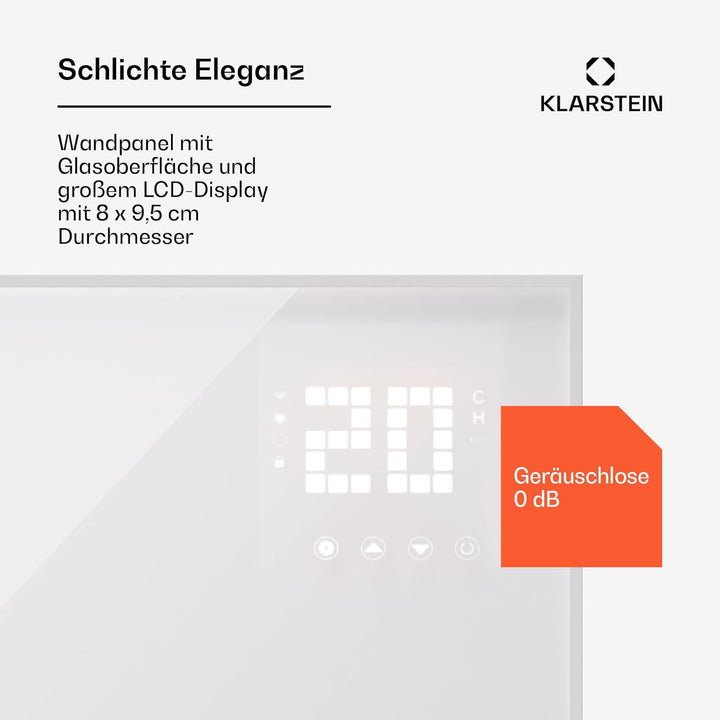 Klarstein Infrarotheizung mit Thermostat, 480W Elektroheizung, Smart Home Bild-Infrarotheizung zur W