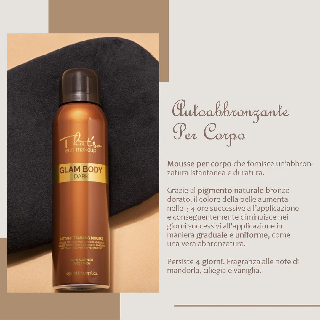 That'so Glam Body Mousse, Selbstbräunendes Körpermousse - 150ml