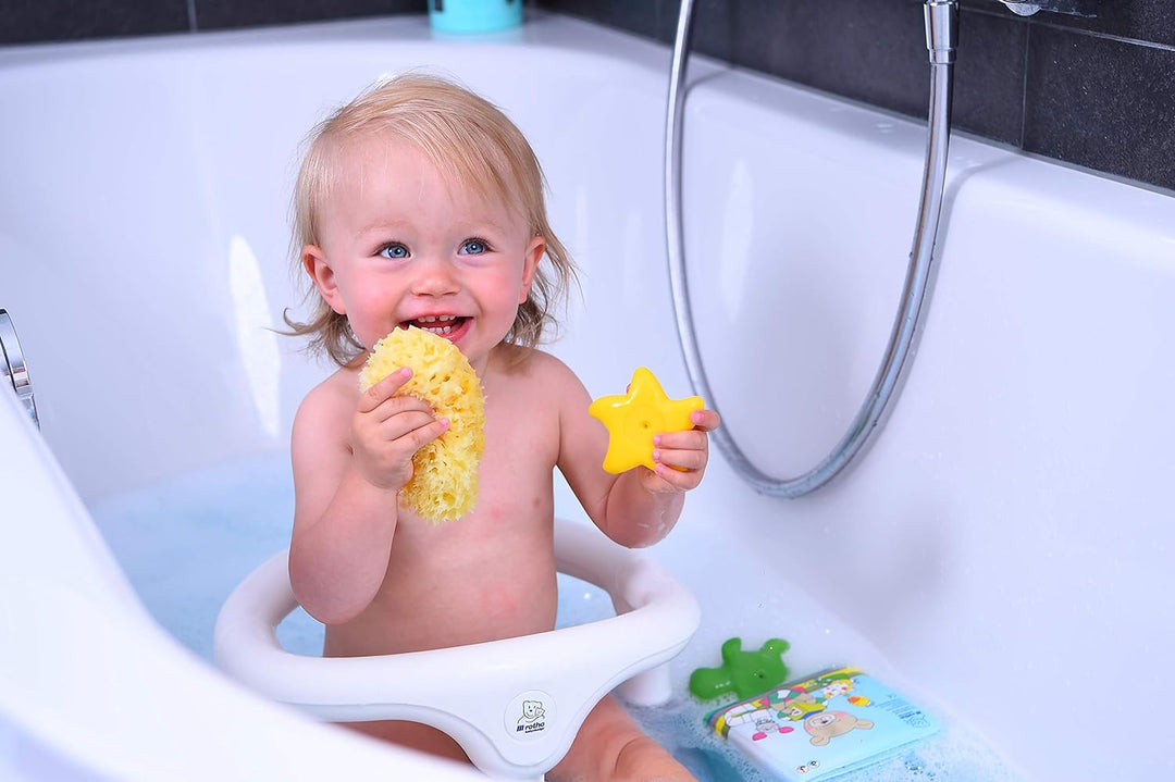 Rotho Babydesign Badesitz, mit Scharnierring und Kindersicherung, 7-16 Monate, bis zu 13 kg, BPA-, 3