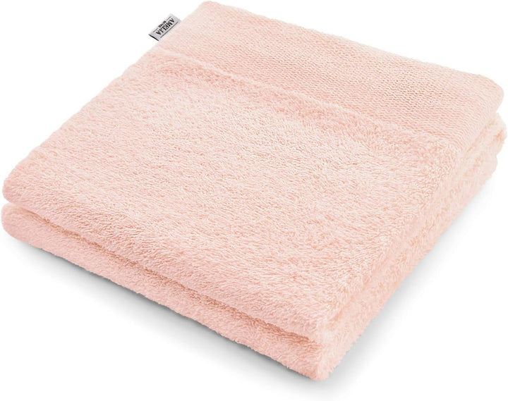 AmeliaHome Handtuch Set Hellrosa 4 Handtücher 50x100 cm und 2 Duschtücher 70x140 cm 100% Baumwolle Q