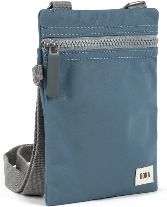 ROKA Chelsea Small Crossbody Phone Bag for Women & Men - Multi Pockets, Chunky Zip, Adjustable Strap