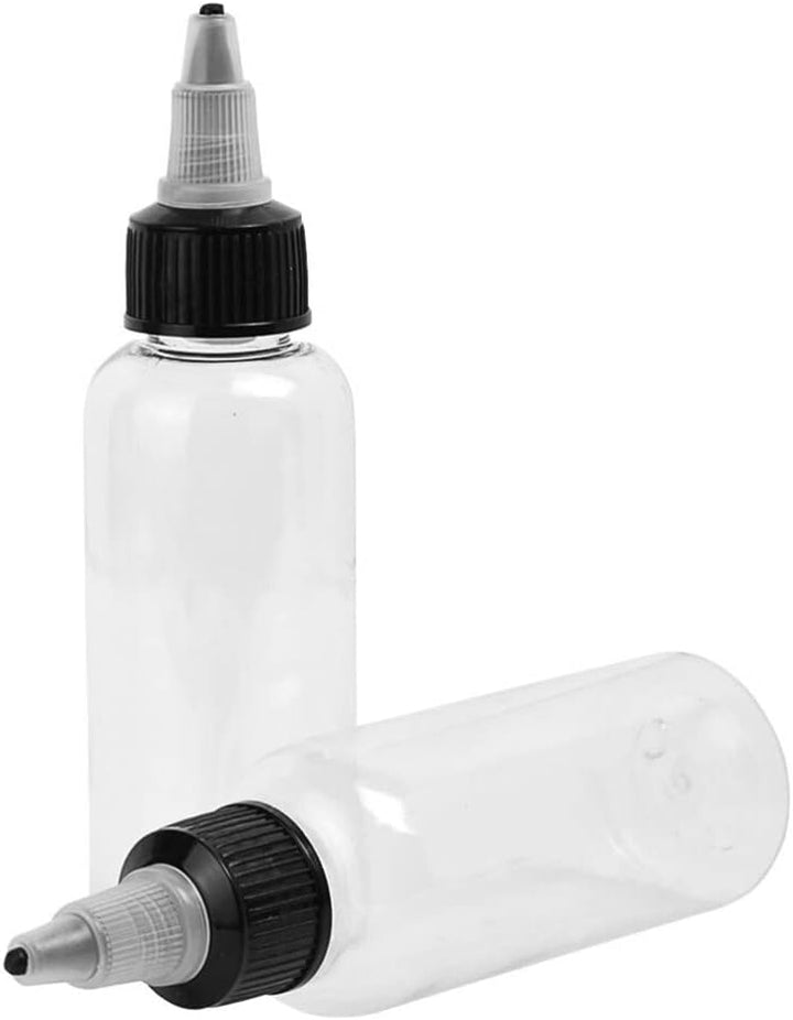 FOMIYES Top-Applikatorflaschen 60 Ml Spenderflaschen Mit Deckel 10 Stück Runde Kunststoff-Quetschfla