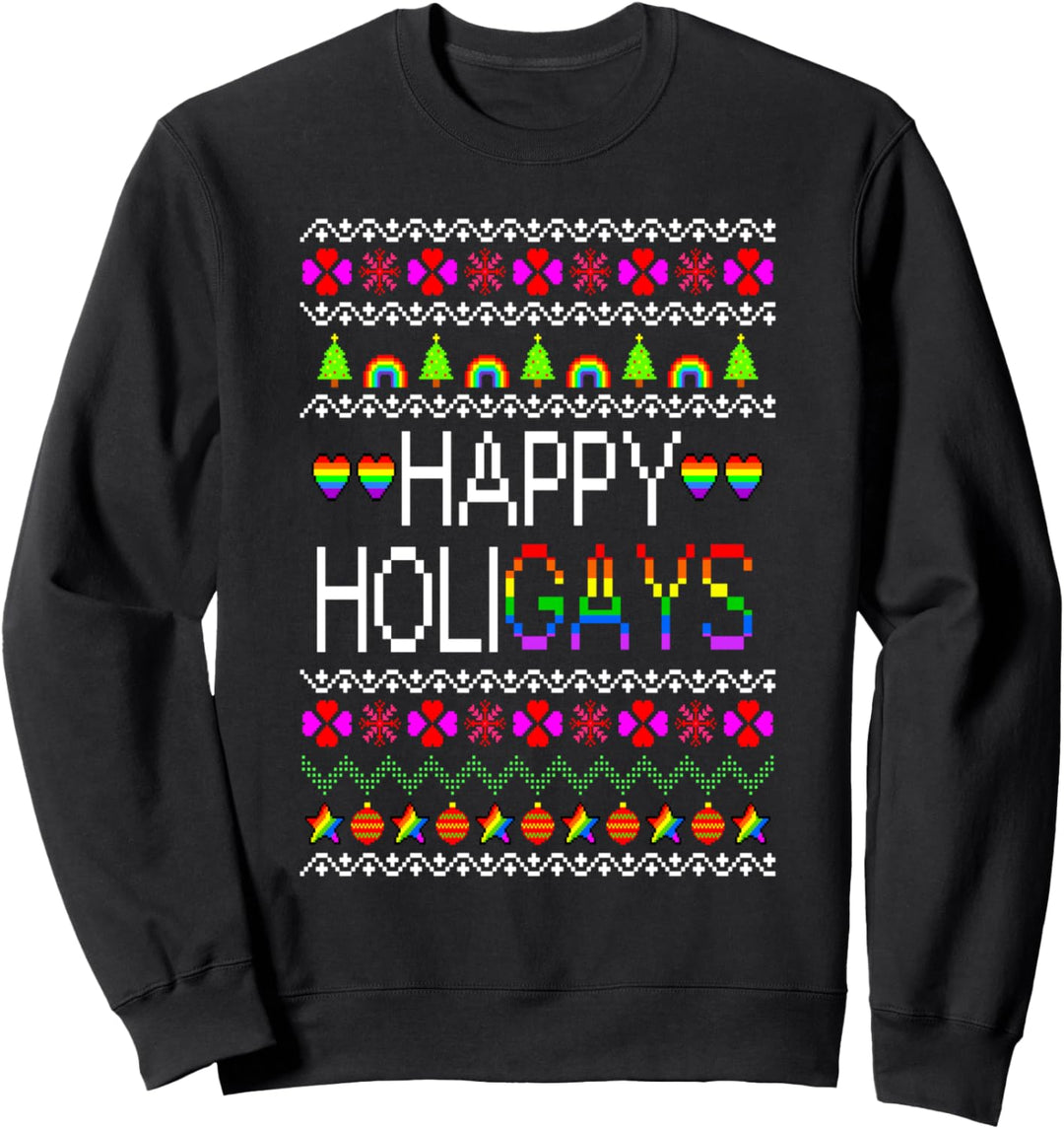 Happy Holigays Ugly Xmas Sweatshirt