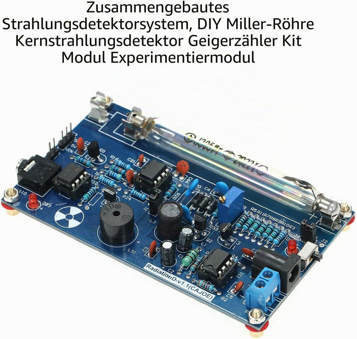 Shkalacar DIY Miller Tube Zusammengebautes Strahlungsdetektorsystem, Tube Nuclear Radiation Detector