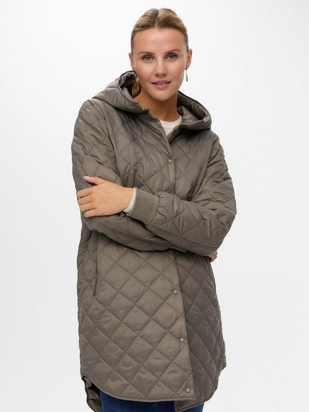 VERO MODA Female Mantel VMHAYLE Steppjacke Bungee Cord XS, Bungee Cord XS