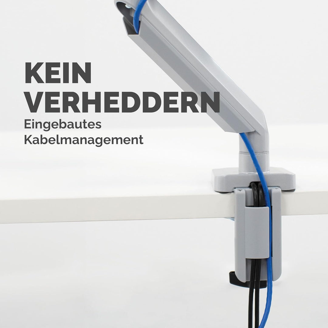 Fellowes Monitor Halterung für 1 Bildschirm bis 32 Zoll (81,28 cm) - Platinum Series Monitor Arm mit