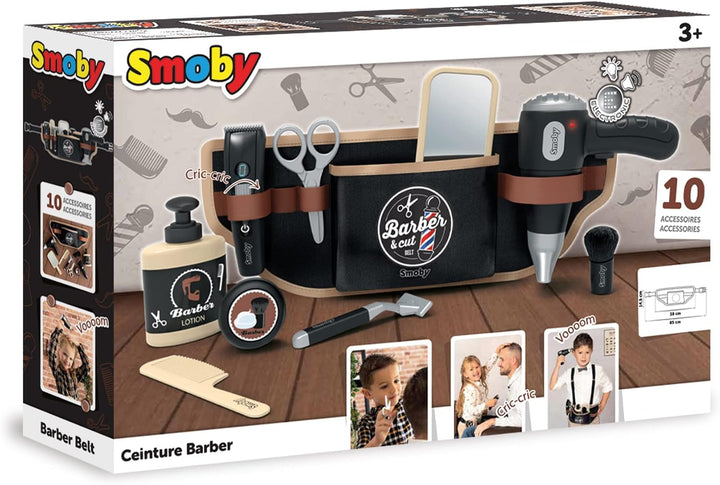 Smoby Toys - Friseur &amp; Barber Gürtel für Kinder - Spielzeug-Set mit Zubehör zum Frisieren, Rasieren