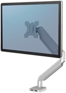 Fellowes Monitor Halterung für 1 Bildschirm bis 32 Zoll (81,28 cm) - Platinum Series Monitor Arm mit