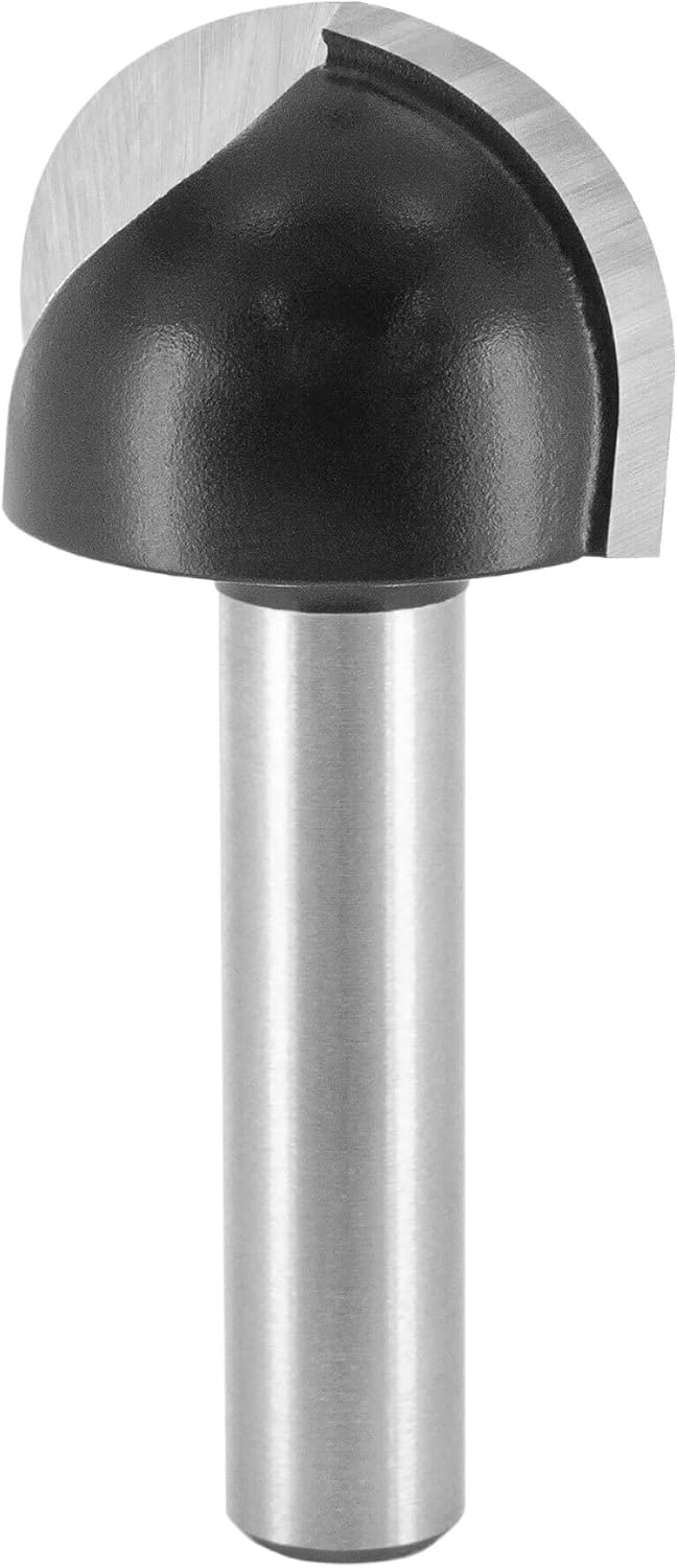 ENT 12298 Hohlkehlfräser HW, Schaft (S) 8 mm, Radius (R) 12 mm, Durchmesser (D) 24 mm, NL 16 mm, SL