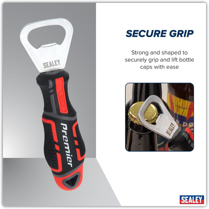 Sealey GripMAX® Flaschenöffner, Rot, AK4368, Rot