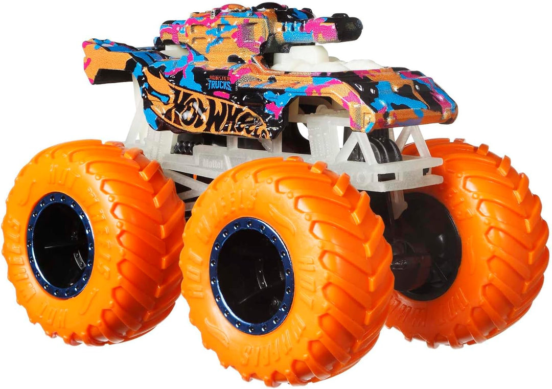 HOT WHEELS Monster Trucks - Multipack mit Leuchteffekt im Dunkeln, 10 Fahrzeuge im Massstab 1:64, 5