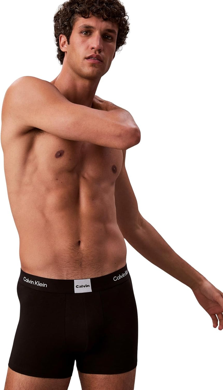 Calvin Klein Herren Trunk 3pk 0000u2662g Trunk (3er Pack) M Black (Black Ub1), M Black (Black Ub1)