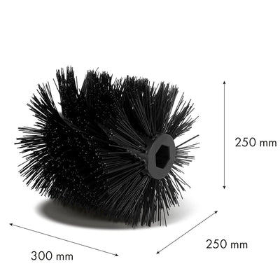 EBERTH Kehrwalze für benzinbetriebene Kehrmaschine, 30cm Breite, 1 von 2 Seiten, Kehrbürste Ersatzte