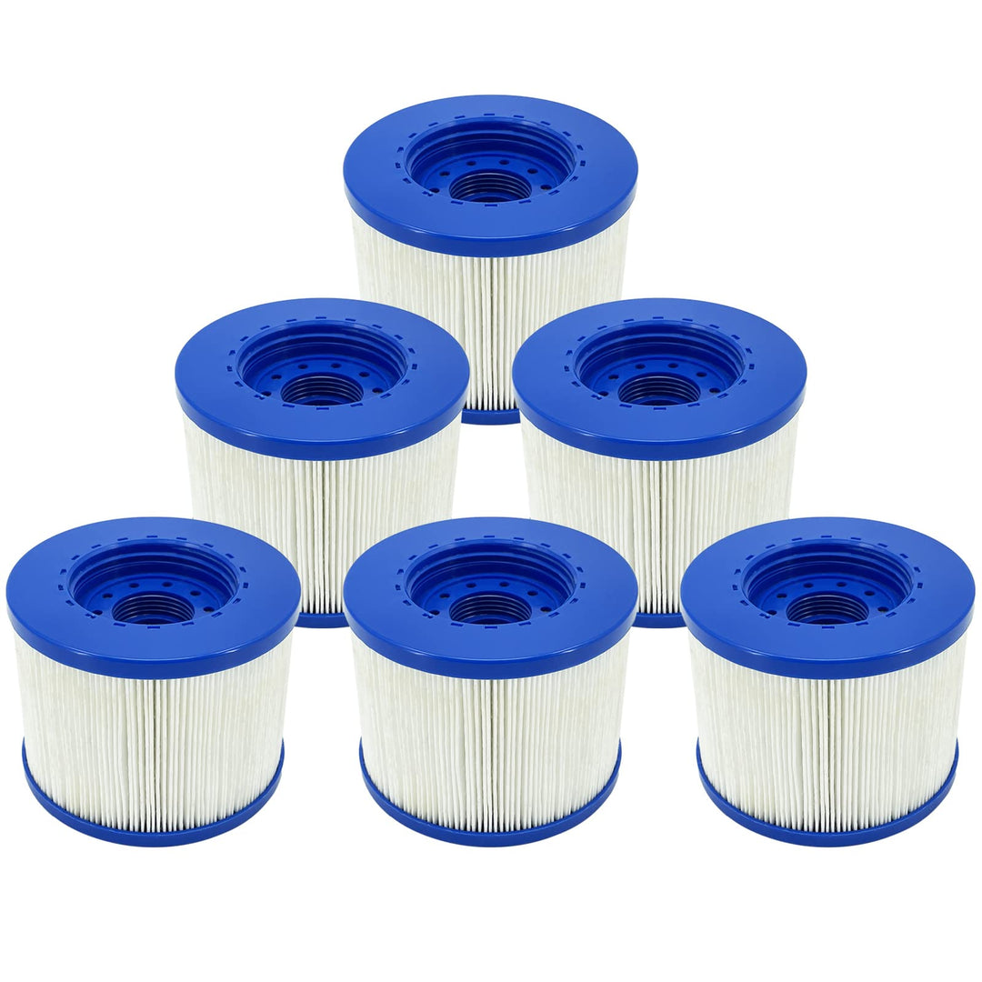 JEFFEL Infinite Spa Filter zum Schrauben, für Spa Ersatz Hot Tub, aufblasbar, ohne Schrauben, 60 mm,